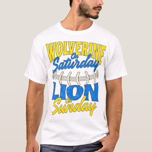 ヴィンテージウルベリンSaturday Lion On Sunday Tシャツ (正面)