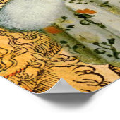 ヴィンテージウーマンゴールデンサン：レオ〔占星術の〕十二宮図コラージアート ポスター (角)