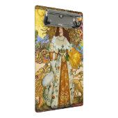 ヴィンテージウーマンゴールデンサン:レオ〔占星術の〕十二宮図コラージアート ミニクリップボード (アングル)