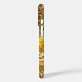 ヴィンテージウーマンゴールデンサン:レオ〔占星術の〕十二宮図コラージアート Case-Mate iPhoneケース (裏面 / 左)