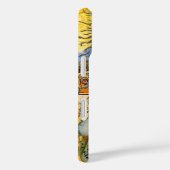 ヴィンテージウーマンゴールデンサン:レオ〔占星術の〕十二宮図コラージアート Case-Mate iPhoneケース (裏面 / 右)