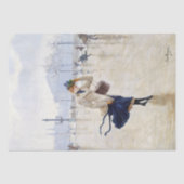 ヴィンテージウーマンパリシーンティッシュペーパー 薄葉紙 (正面)