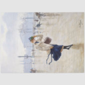 ヴィンテージウーマンパリシーンティッシュペーパー 薄葉紙 (正面)