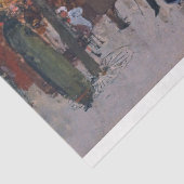 ヴィンテージウーマンパリ通りシーンティッシュペーパー 薄葉紙 (詳細)