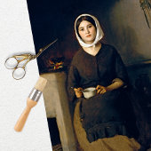 ヴィンテージウーマンファーマーガールティッシュペーパー 薄葉紙