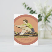 ヴィンテージウーマンローワー ポストカード (スタンド正面)