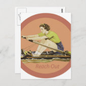 ヴィンテージウーマンローワー ポストカード (正面/裏面)