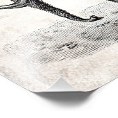 ヴィンテージウールマンモスイラストレーションウールマンモス フォトプリント (角)