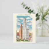 ヴィンテージウールワースビル&シティホールパークハガキ ポストカード (スタンド正面)