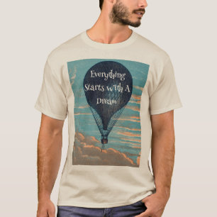 ヴィンテージエアバルーン夢引用文 Tシャツ