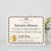 ヴィンテージエアメールサンタクロースニース証明書 (スタンド正面)