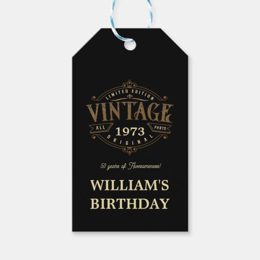 ヴィンテージエイジハンディクラフトテーマ ギフトタグ (正面)