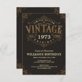 ヴィンテージエイジハンディクラフトテーマ 招待状 (正面/裏面)