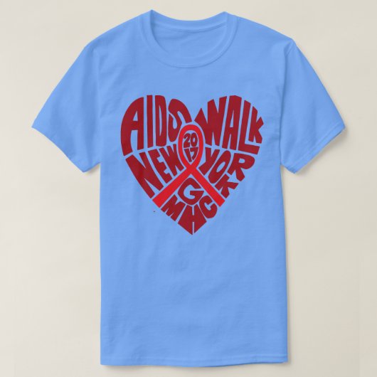 ヴィンテージエイズウォークニューヨーク Tシャツ (デザイン正面)