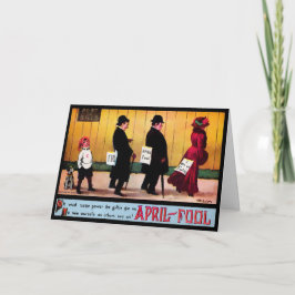 ヴィンテージエイプリルフールズデイグリーティングカード シーズンカード