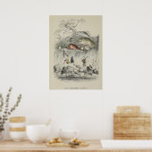 ヴィンテージエイプリルフールズユーモアグランドビル魚釣り ポスター (キッチン)