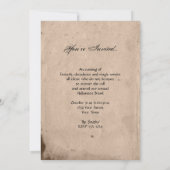 ヴィンテージエイリアンの幼児ハロウィンパーティー 招待状 (裏面)