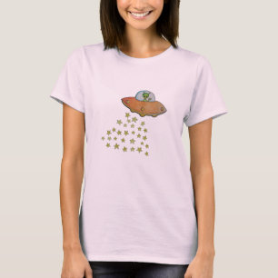 ヴィンテージエイリアンドロップ – 雨の星のスタイル Tシャツ