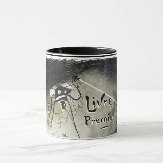 ヴィンテージエイリアン侵攻世界大戦ufo映画ポスター マグカップ (中央)