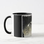 ヴィンテージエイリアン侵攻世界大戦ufo映画ポスター マグカップ (左)