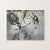 ヴィンテージエイリアン侵攻世界大戦ufo映画 ジグソーパズル (横)