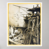 ヴィンテージエイリアン侵攻世界大戦ufo映画 ポスター (正面)