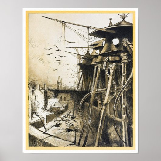 ヴィンテージエイリアン侵攻世界大戦ufo映画 ポスター (正面)