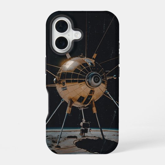 ヴィンテージエイリアン船 iPhone 16ケース (裏面)