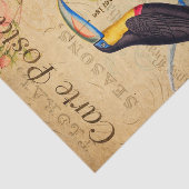 ヴィンテージエキゾチック熱帯トゥーカンフローラ 薄葉紙 (詳細)