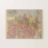 ヴィンテージエクアドルの地図(1913年) ジグソーパズル (横)