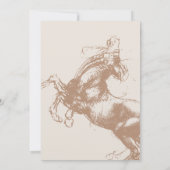 ヴィンテージエクエストリアン結婚式招待状 招待状 (裏面)