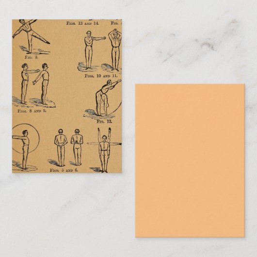 ヴィンテージエクササイズトレーニングジムパーソナルトレーナー 名刺 (正面/裏面)