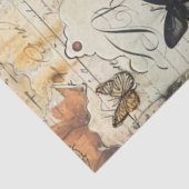 ヴィンテージエクスプローラーガールバタフライマップエフェメラ 薄葉紙 (詳細)