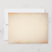 ヴィンテージエグランチンフローラ結婚式の日付を保存 招待状 (裏面)