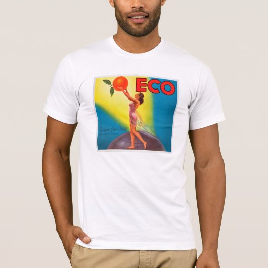 ヴィンテージエコオレンジラベル Tシャツ (正面)
