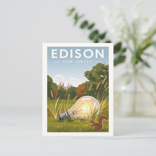 ヴィンテージエジソンニュージャージー ポストカード (スタンド正面)