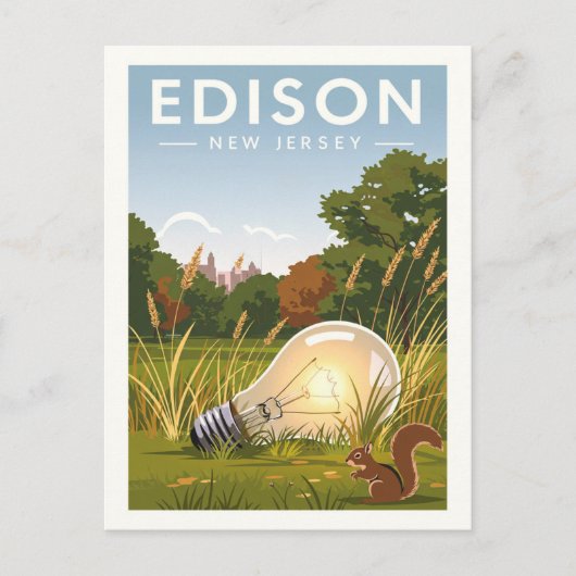 ヴィンテージエジソンニュージャージー ポストカード (正面)