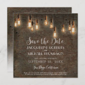 ヴィンテージエジソンライトブリック産業倉庫 セーブザデート (正面/裏面)