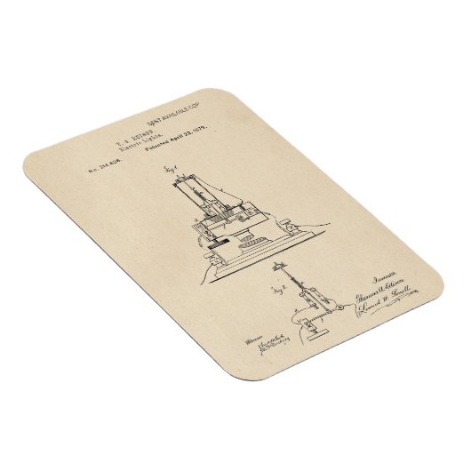 ヴィンテージエジソン電灯特許 マグネット (右側)