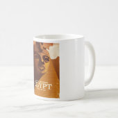 ヴィンテージエジプトのバケーションポスター コーヒーマグカップ (正面右)