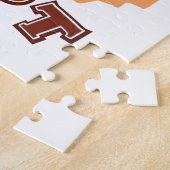 ヴィンテージエジプトの地図と旅行のポスター ジグソーパズル (側面)