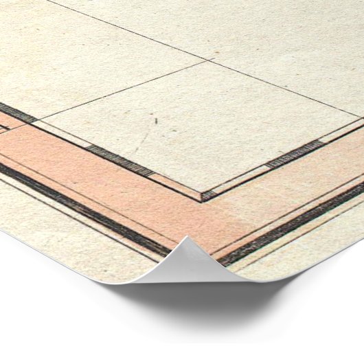 ヴィンテージエジプトの地図(1805年) ポスター (角)