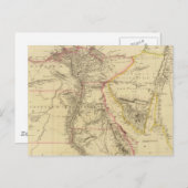 ヴィンテージエジプトの地図（1832年） ポストカード (正面/裏面)