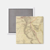 ヴィンテージエジプトの地図(1832年) マグネット (正面/裏面)