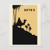 ヴィンテージエジプトカメルデザートトラベル ポストカード (正面)