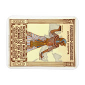 ヴィンテージエジプト旅行グリーティングカード マグネット (横)