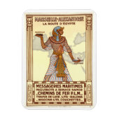 ヴィンテージエジプト旅行グリーティングカード マグネット (縦)