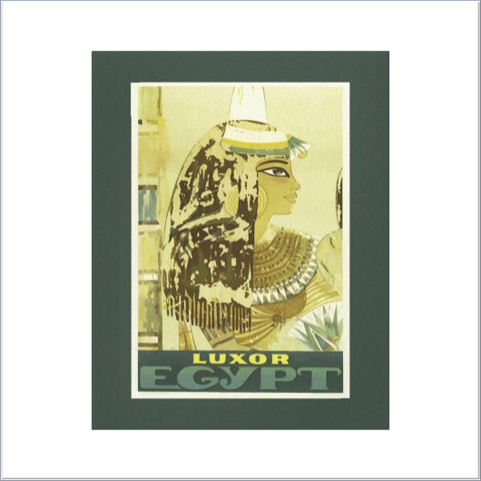 ヴィンテージエジプト旅行ポスター キャンバスプリント