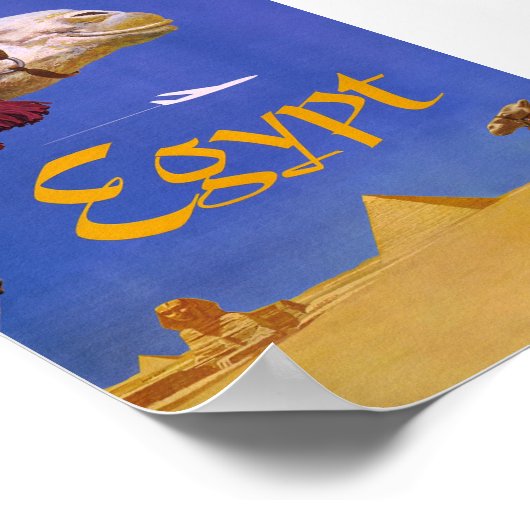 ヴィンテージエジプト旅行ポスター ポスター (角)