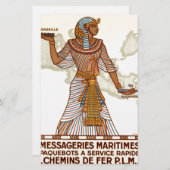 ヴィンテージエジプト旅行 便箋 (正面/裏面)